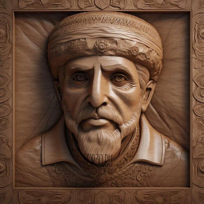 Sultan Qaboos 1 stl model for CNC